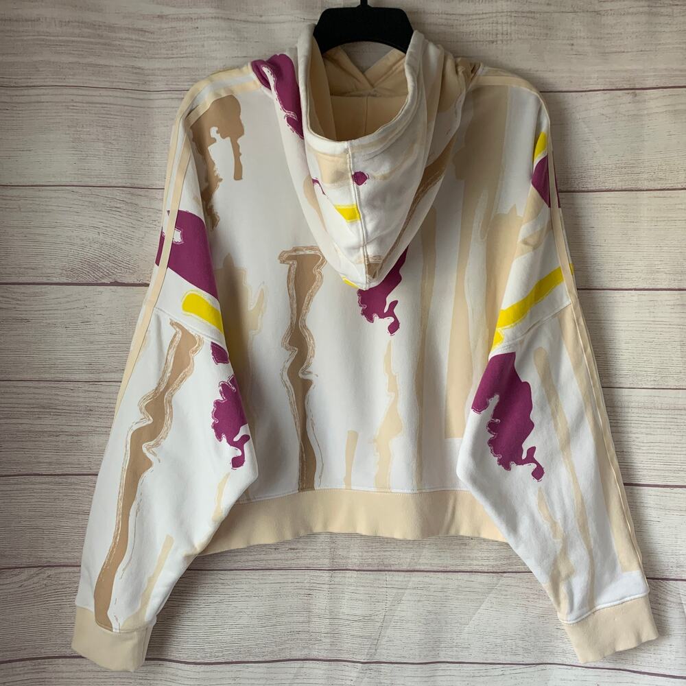 Adidas Originals x Thebe Magugu Cropped Hoodie Sweatshirt - Picture 7 of 16